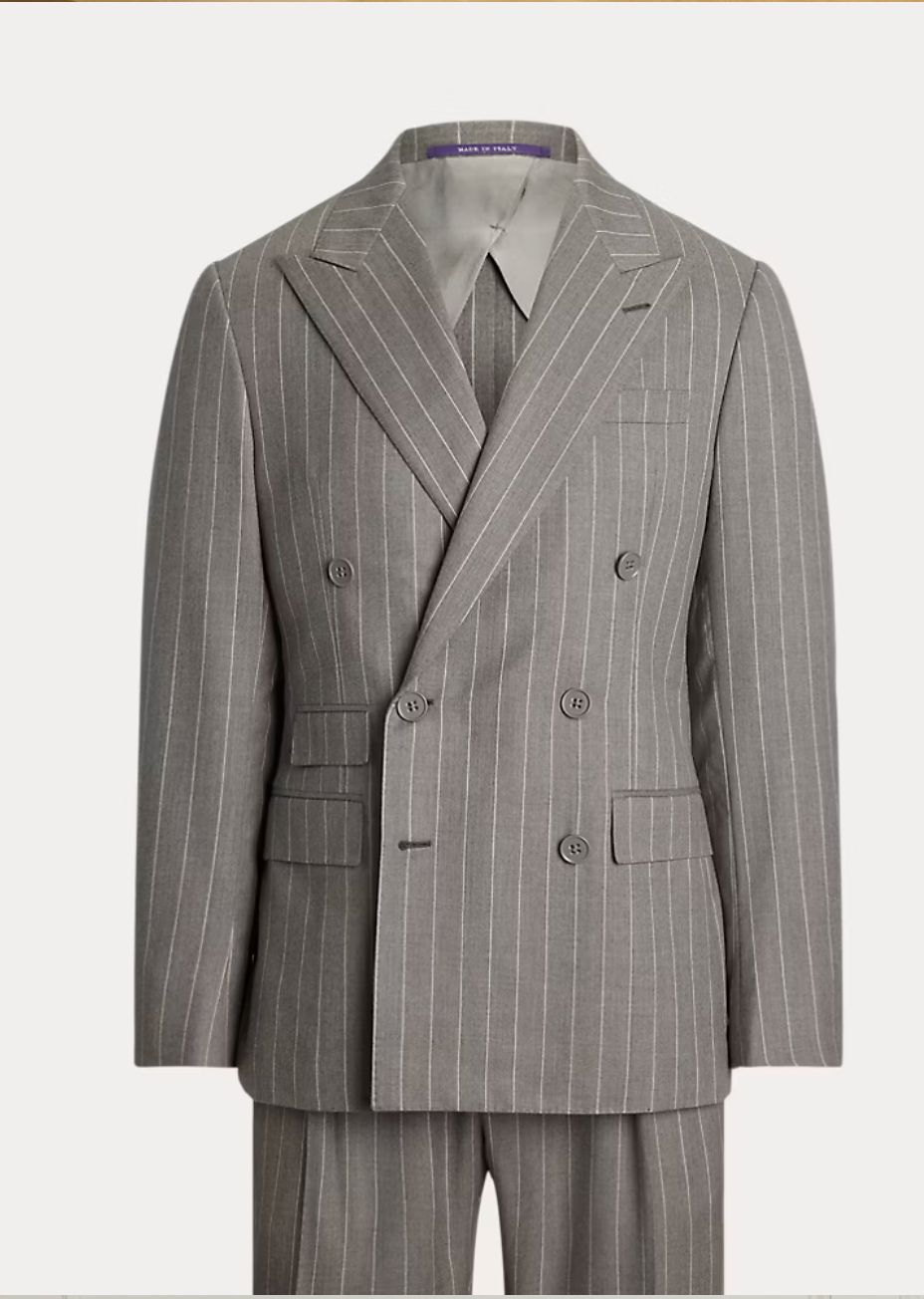 Kent Hand-Tailored Pinstripe Wool Suit