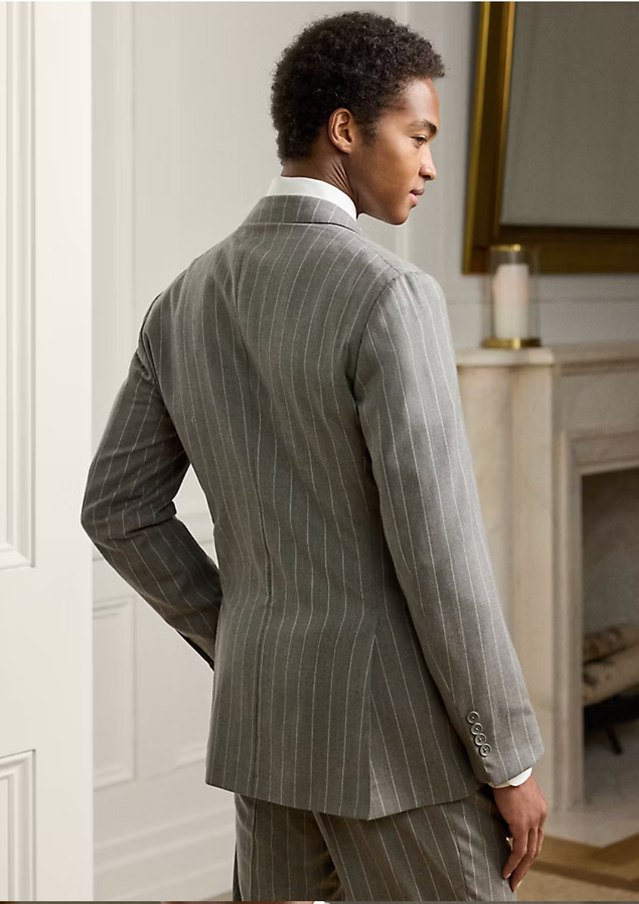 Kent Hand-Tailored Pinstripe Wool Suit