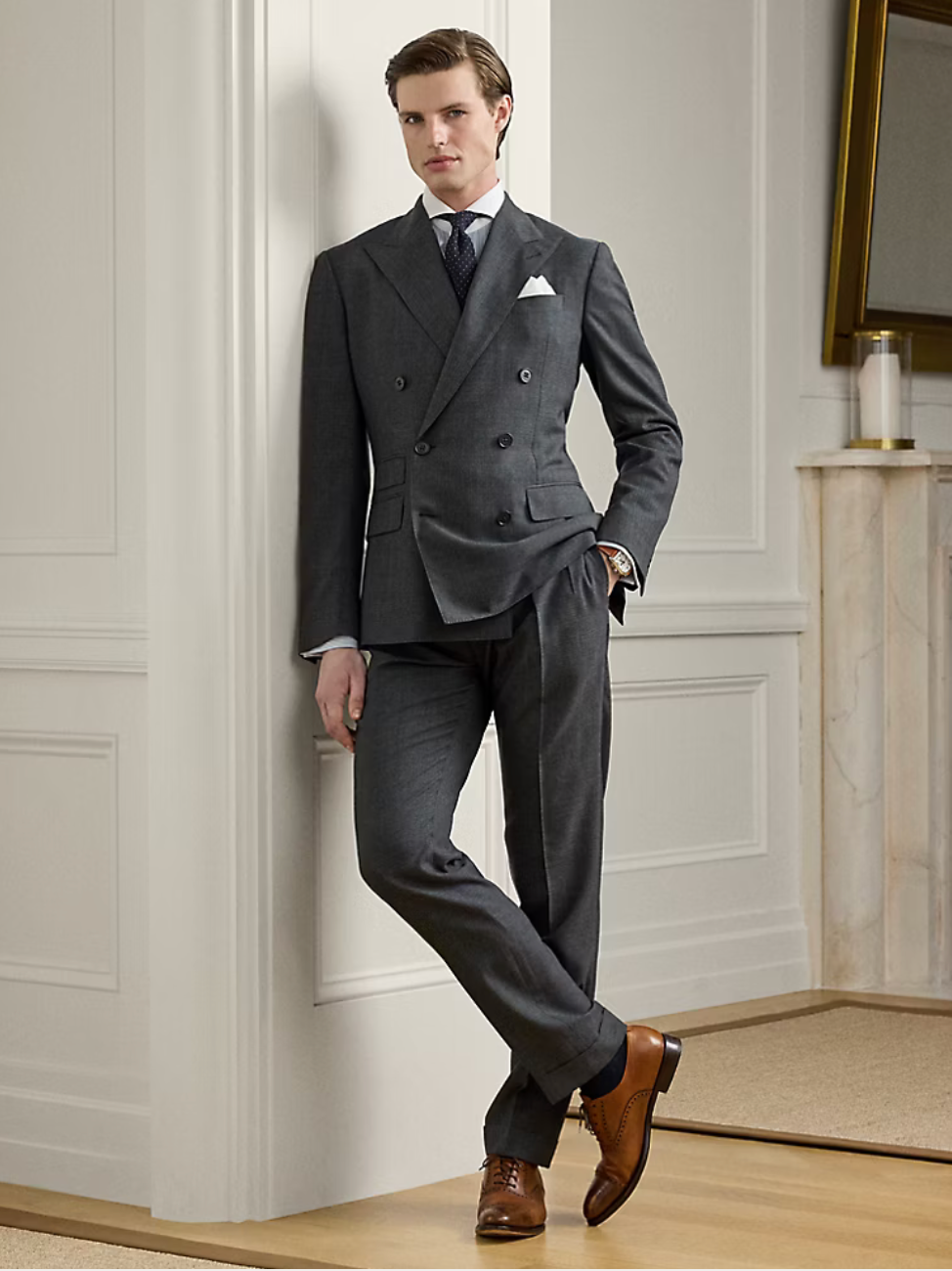 Kent Hand-Tailored Glen Plaid Suit