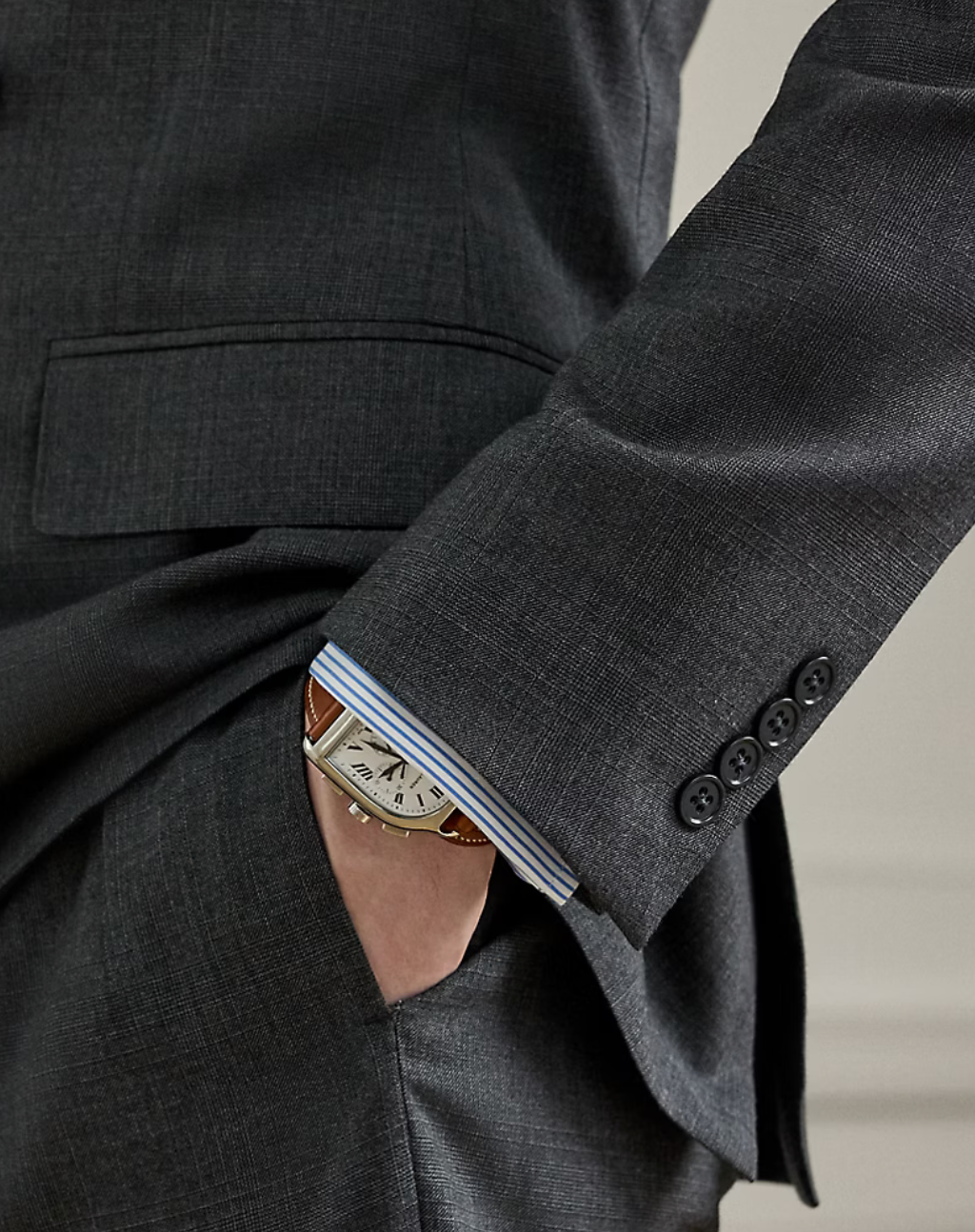 Kent Hand-Tailored Glen Plaid Suit