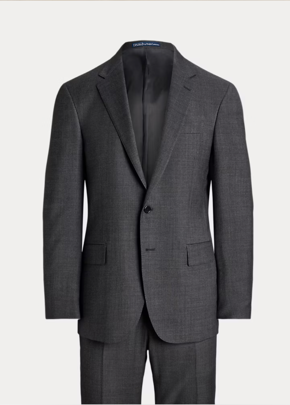 Polo Tailored Fit Wool Sharkskin Suit