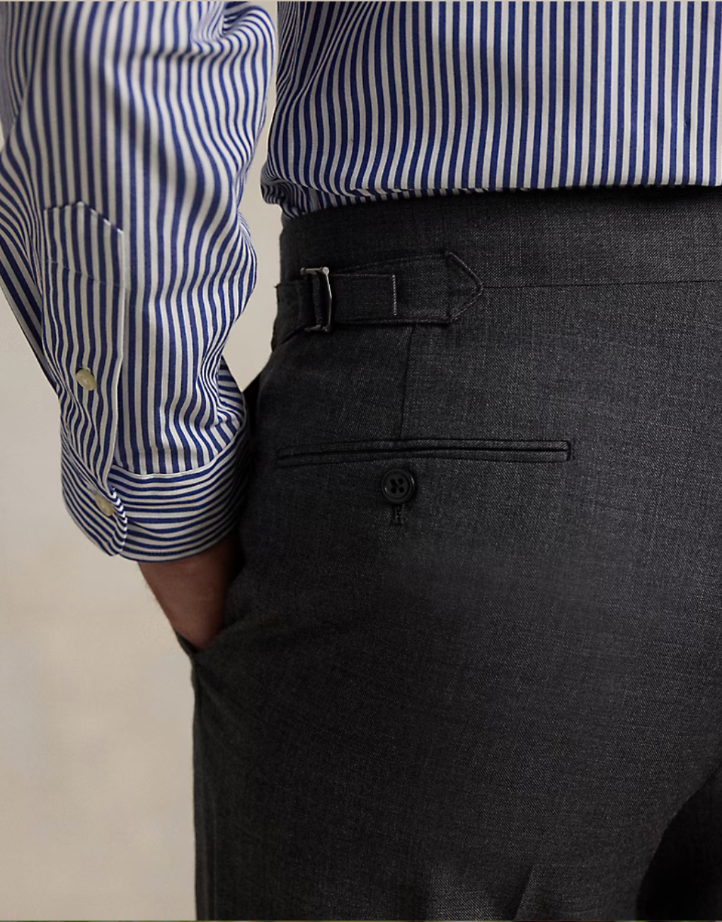 Polo Tailored Fit Wool Sharkskin Suit