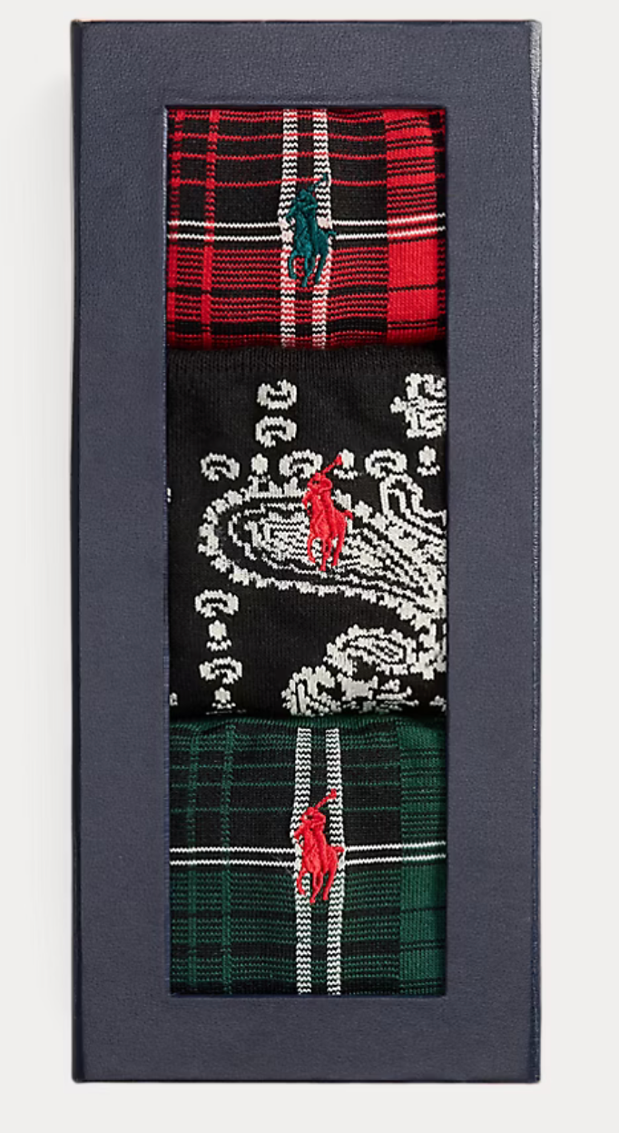 Bandanna & Plaid Sock 3-Pack Gift Set
