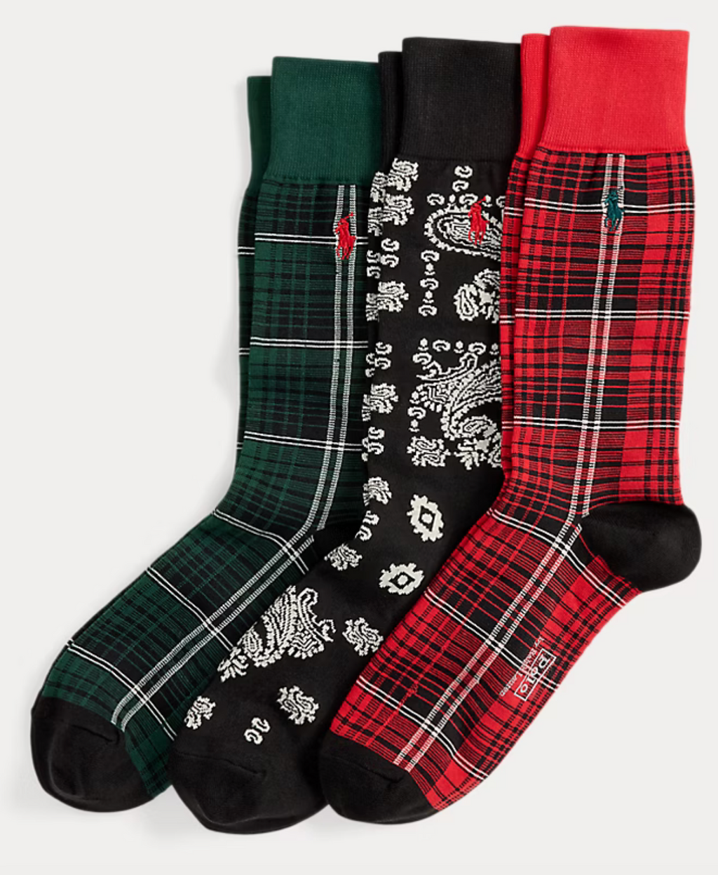 Bandanna & Plaid Sock 3-Pack Gift Set
