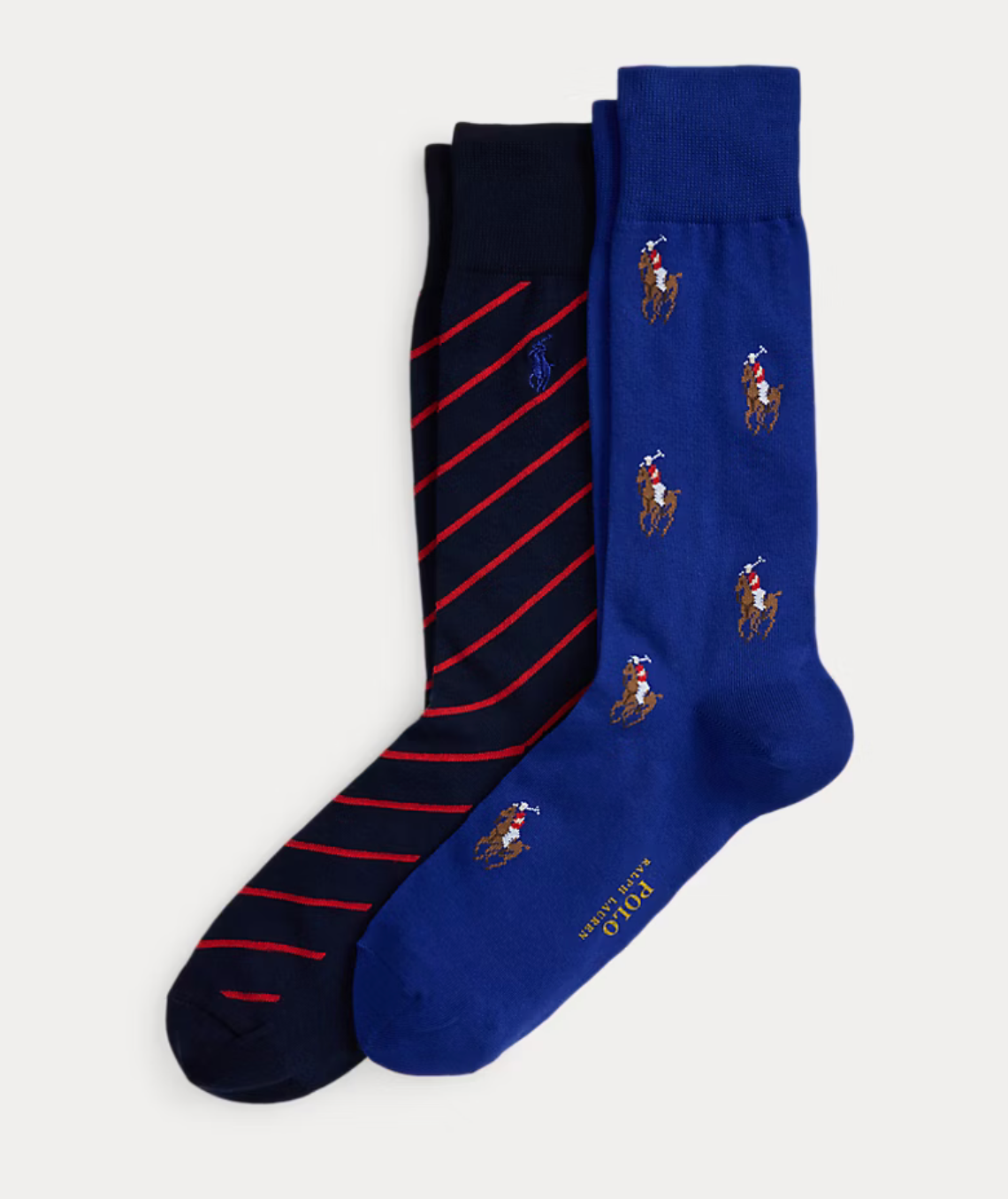 Signature Pony & Striped Sock 2-Pack