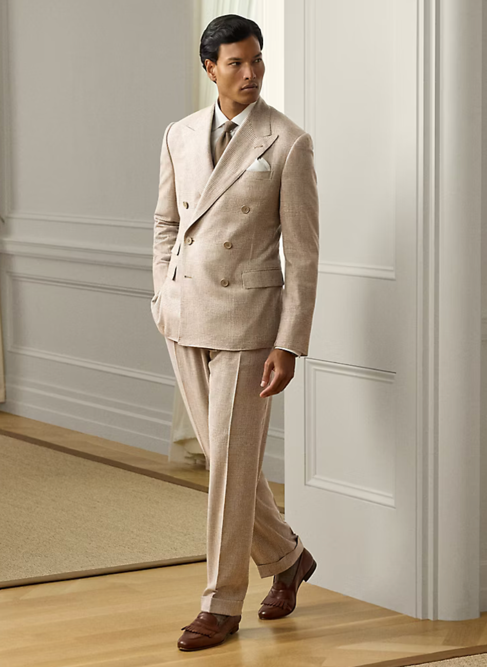 Kent Hand-Tailored Glen Plaid Suit