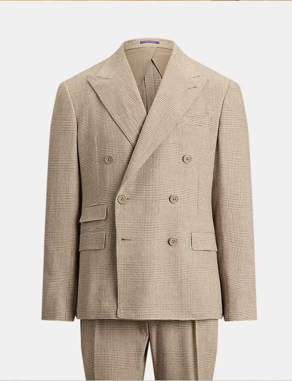 Kent Hand-Tailored Glen Plaid Suit