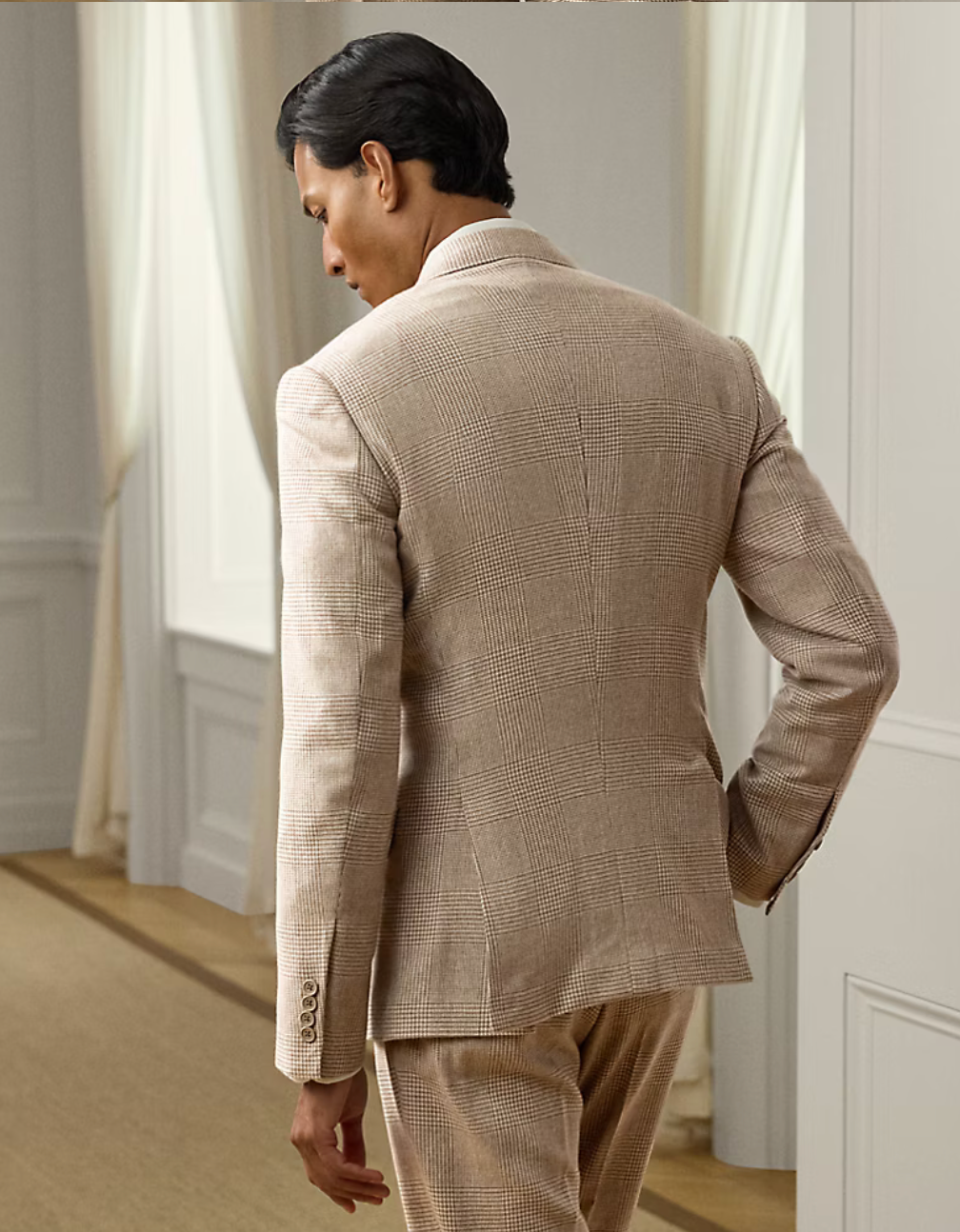 Kent Hand-Tailored Glen Plaid Suit
