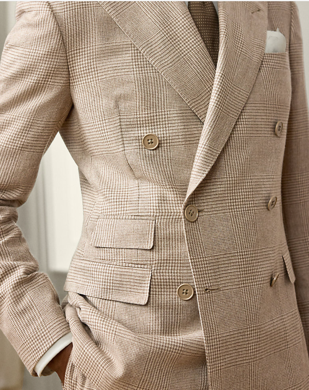 Kent Hand-Tailored Glen Plaid Suit