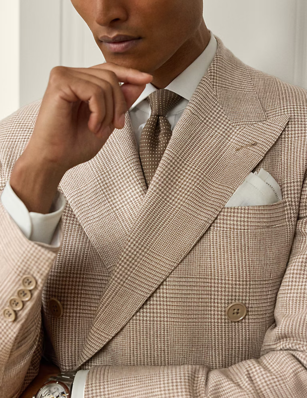 Kent Hand-Tailored Glen Plaid Suit