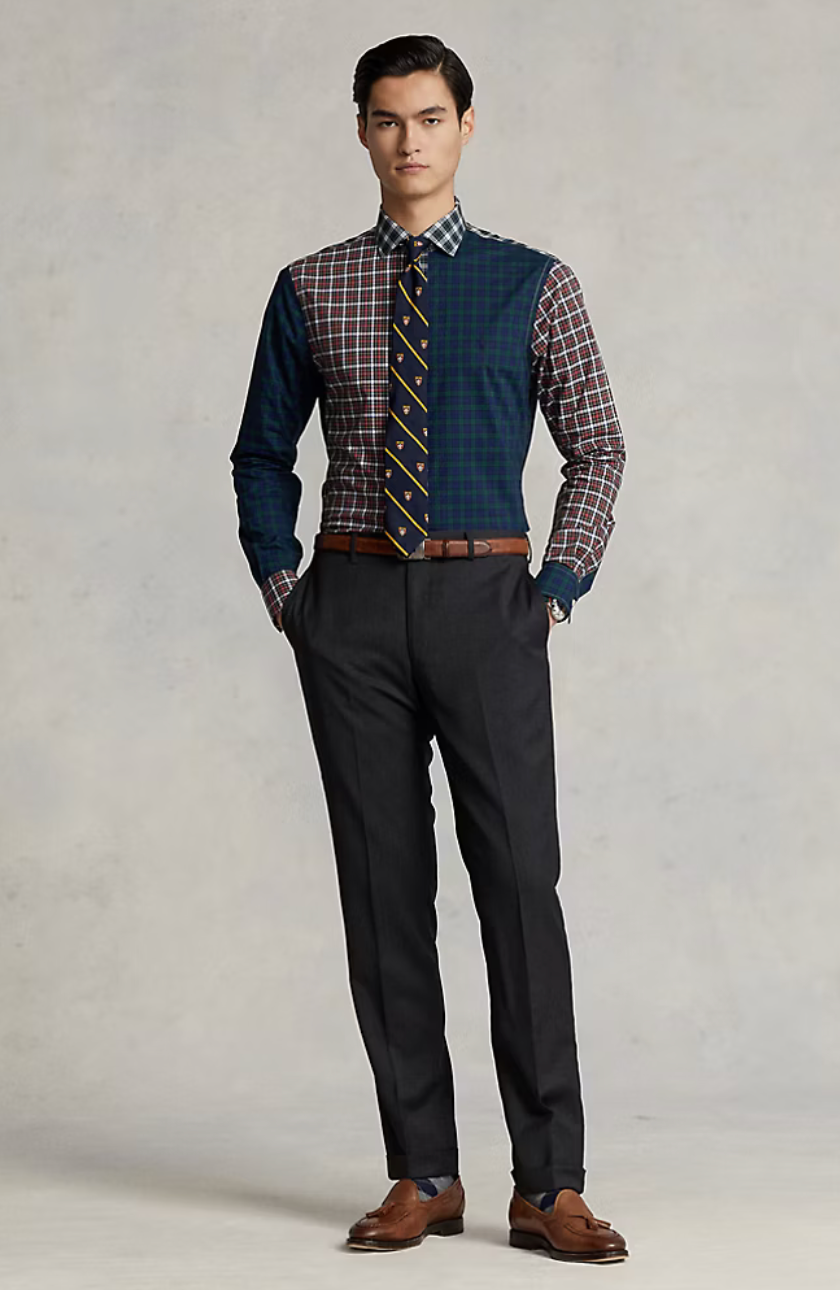 Slim Fit Wool Twill Trouser