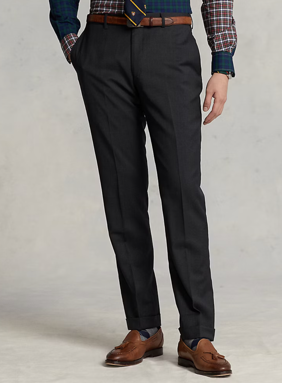 Slim Fit Wool Twill Trouser
