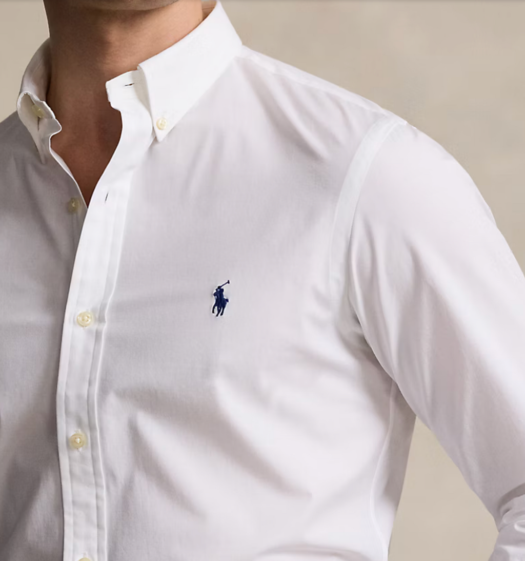 Slim Fit Stretch Poplin Shirt