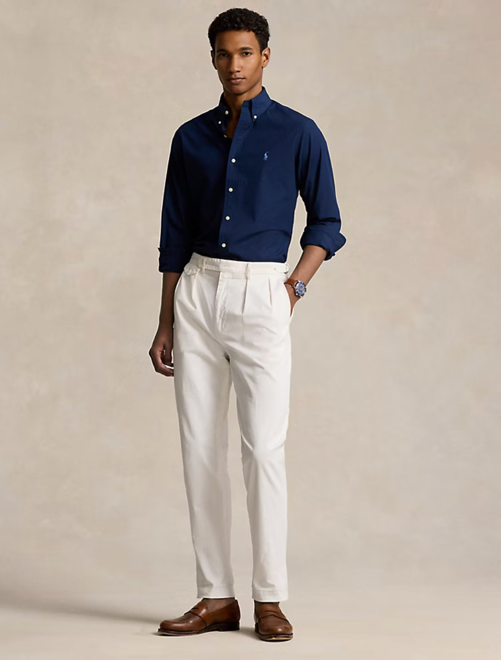 Custom Fit Stretch Poplin Shirt