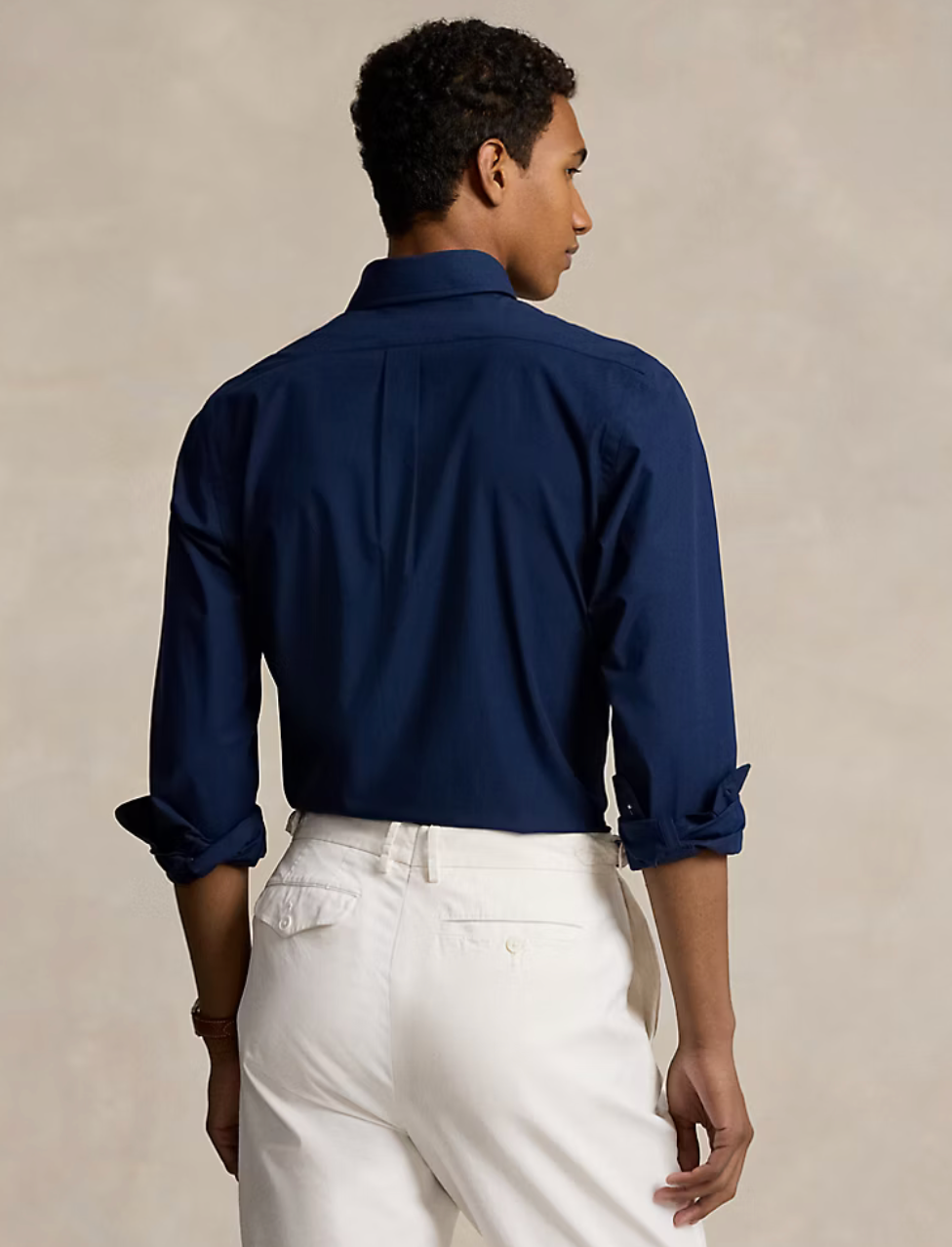 Custom Fit Stretch Poplin Shirt