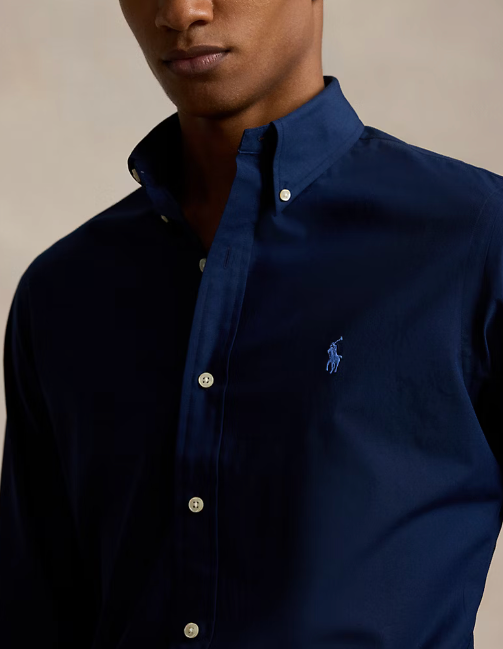 Custom Fit Stretch Poplin Shirt