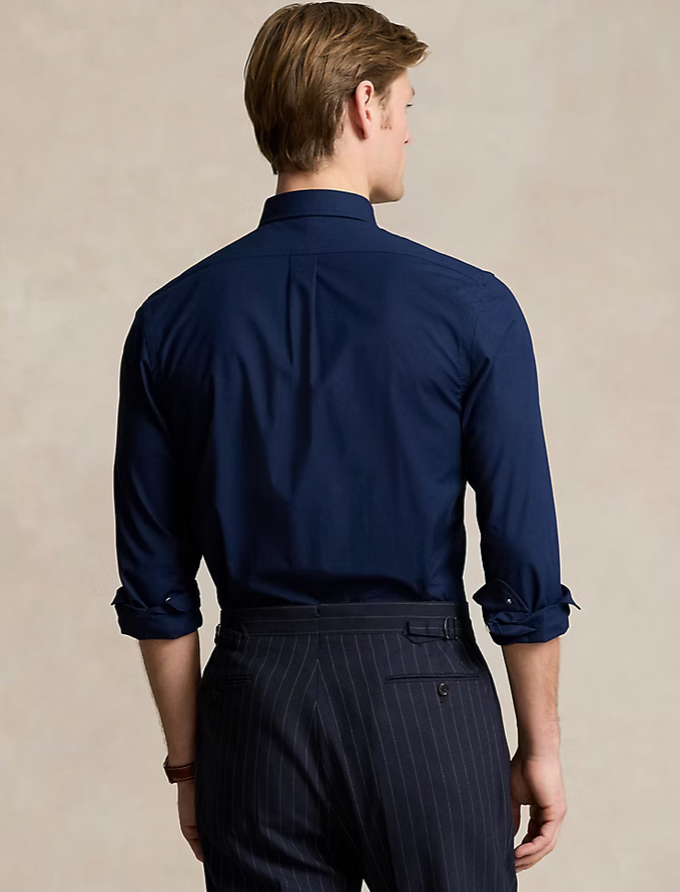 Slim Fit Stretch Poplin Shirt