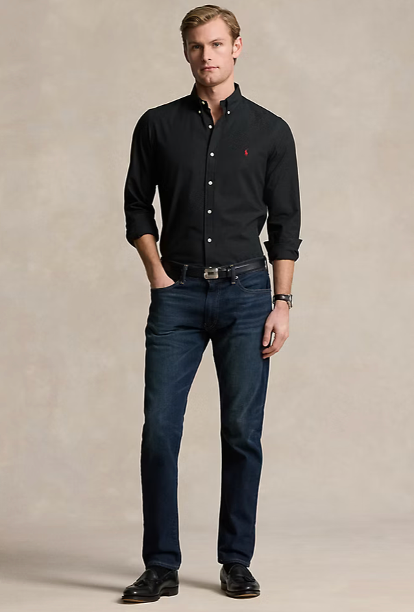 Slim Fit Stretch Poplin Shirt