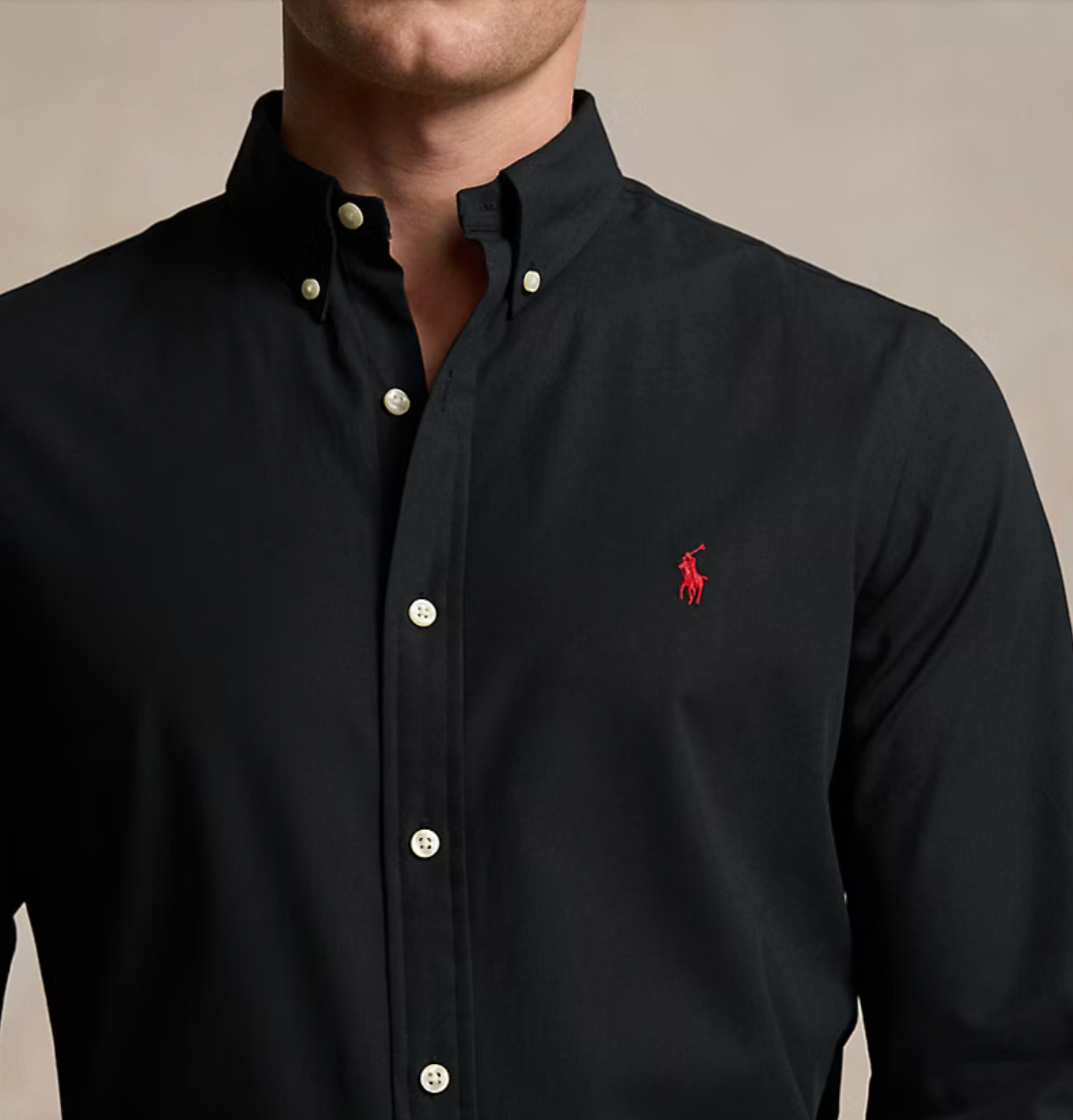 Slim Fit Stretch Poplin Shirt