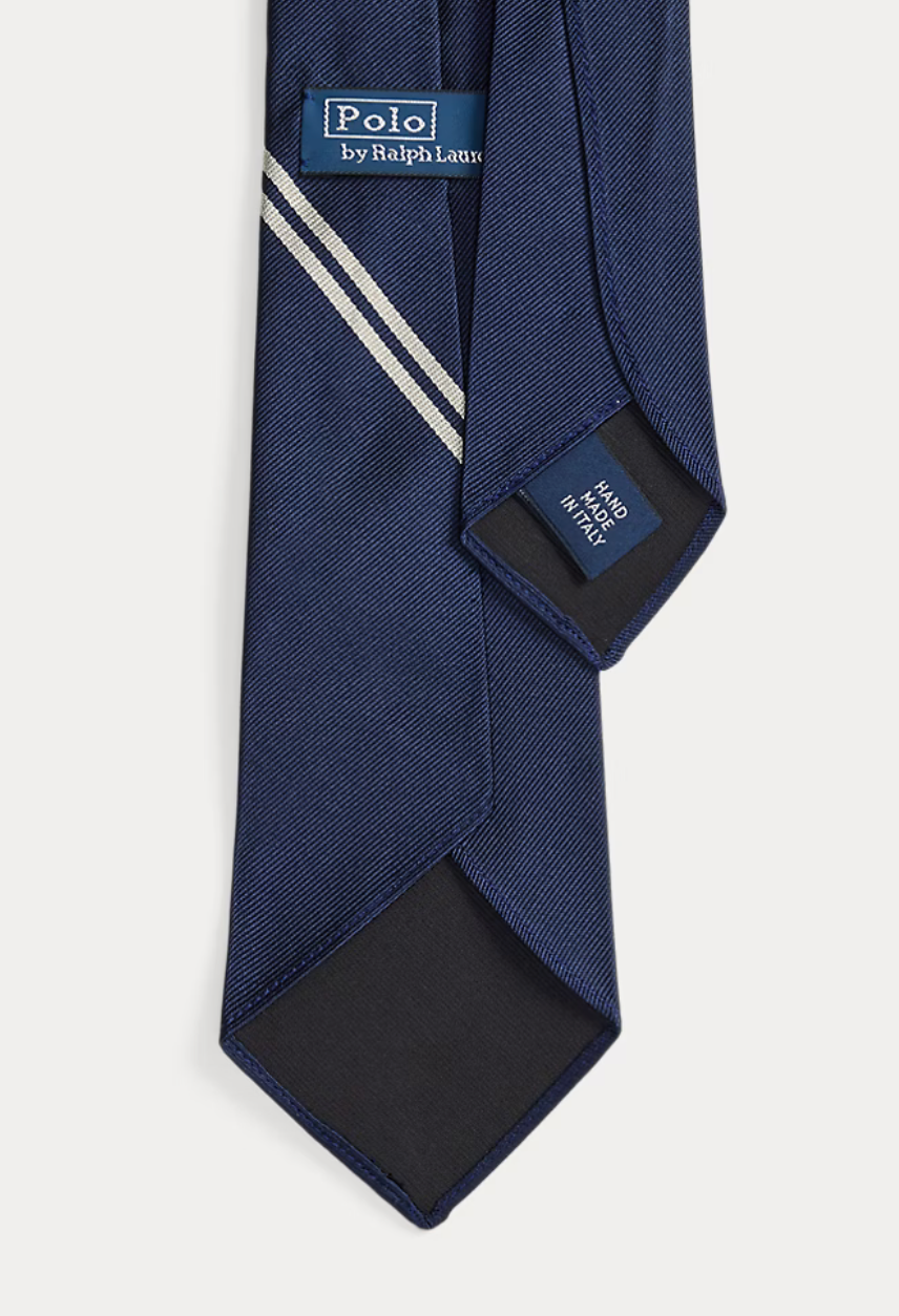 Vintage-Inspired Crest Silk Tie