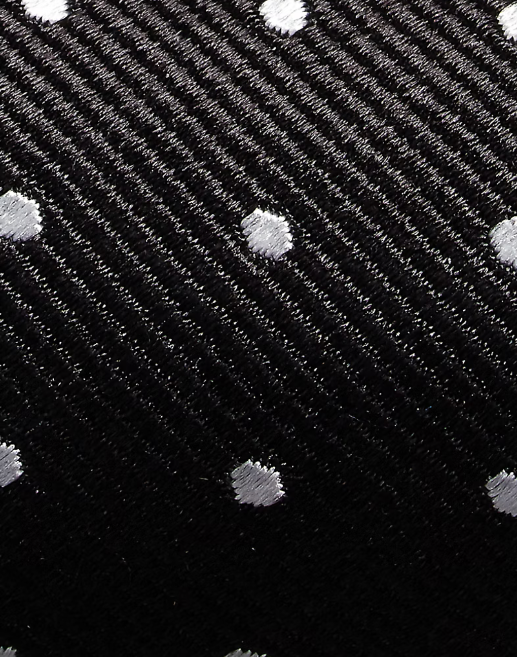 Polka Dot Silk Repp Bow Tie