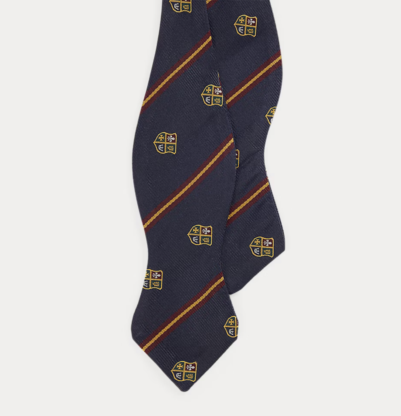 Striped Silk Club Bow Tie