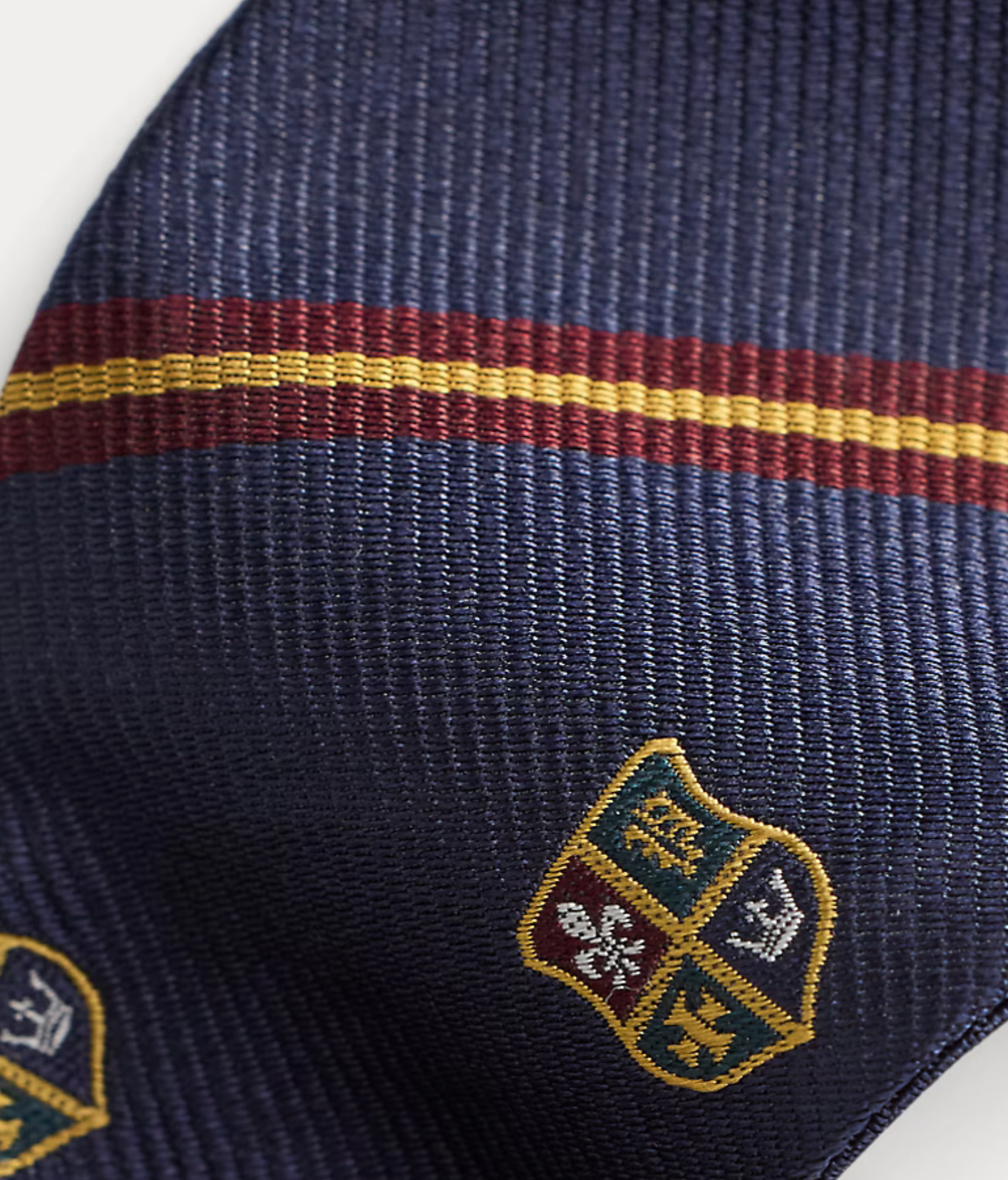 Striped Silk Club Bow Tie