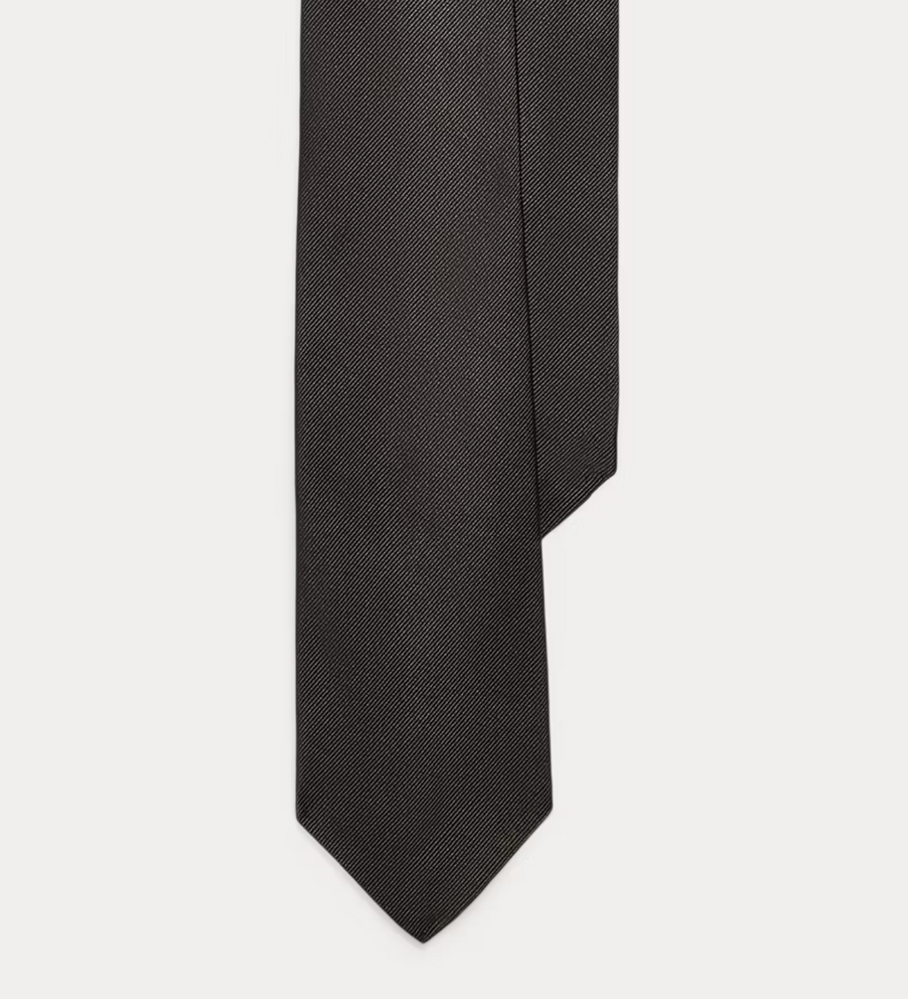 Silk Repp Narrow Tie