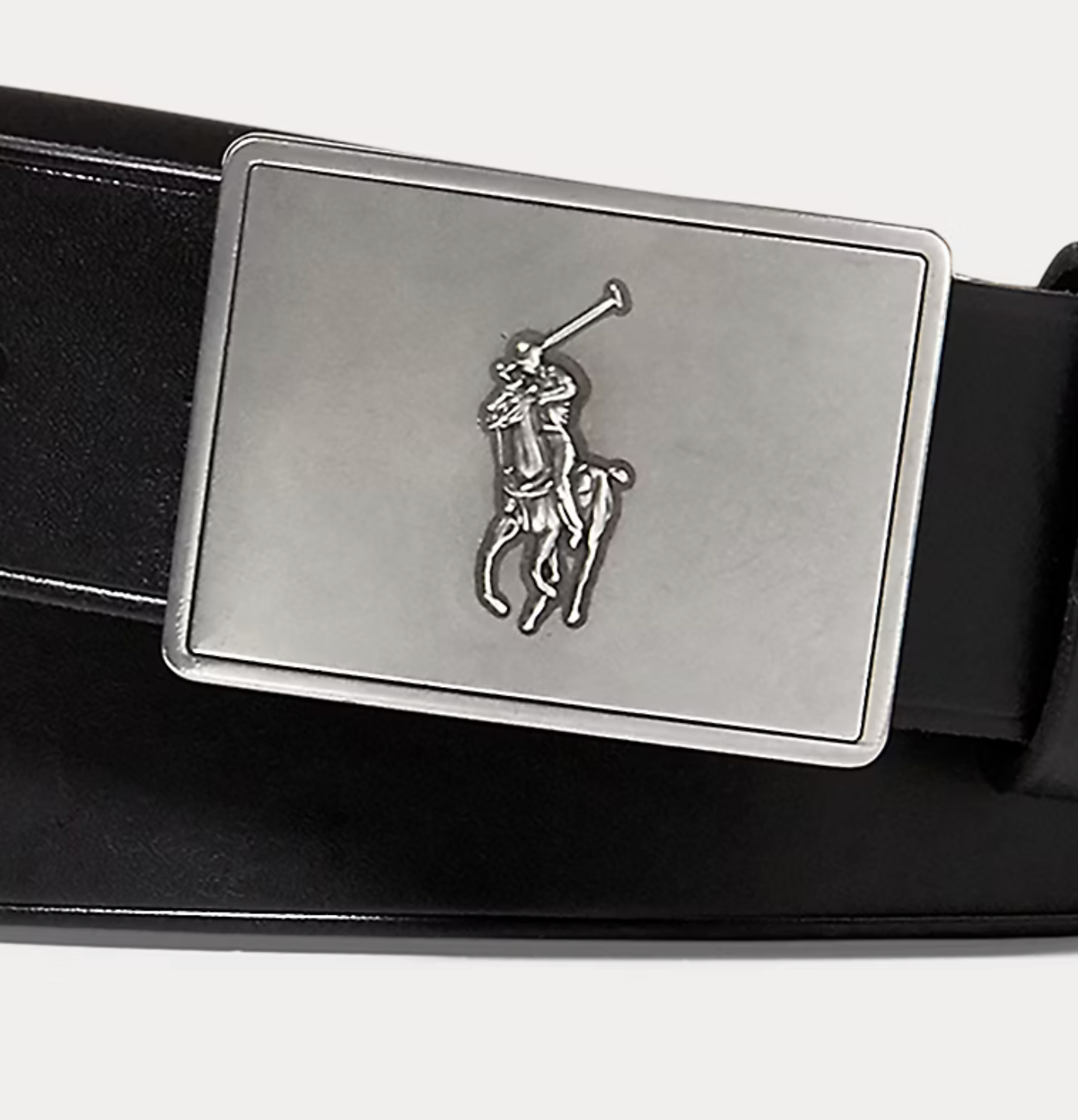 Pony Plaque Leather Belt